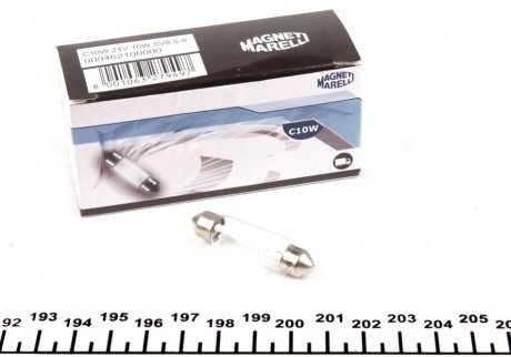 Лампа накаливания, фонарь освещения номерного знака MAGNETI MARELLI 009462100000 (фото 1)