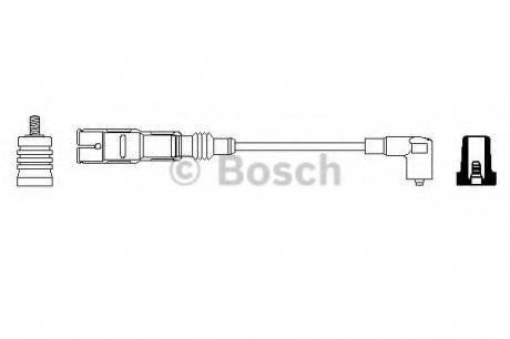 Провод высоковольтный 61VA AUDI; SEAT; SKODA Octavia 1.6; VW BOSCH 0356912888 (фото 1)