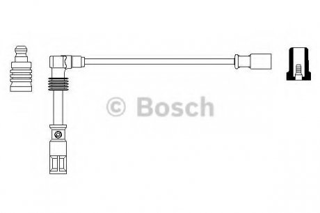 Провод высоковольтный ЕЕ857 AUDI A4/A6 1,8; VW Passat 1,8 BOSCH 0356912857 (фото 1)
