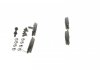 Тормозные колодки дисковые задние OPEL Astra G, Zafira A BOSCH 0986494014 (фото 4)