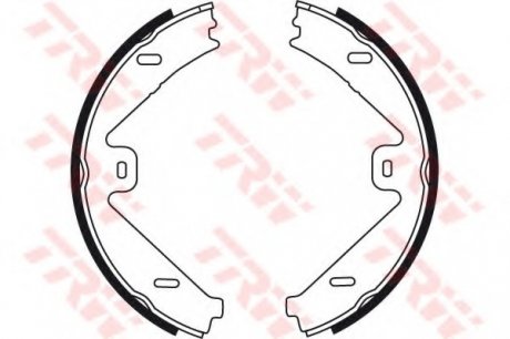 Гальмівні колодки ручного гальма TRW GS8755 (фото 1)