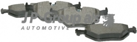Комплект тормозных колодок, дисковый тормоз JP GROUP 1463700210 (фото 1)