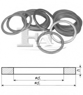 Алюминиевые шайбы/Al 22,00 x 27,00 x 1,50 Fischer Automotive One (FA1) 067.810.100 (фото 1)