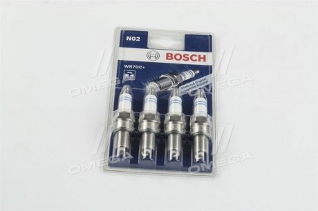 Свеча зажигания WR7DC 0.8 комп. - 4 ШТ RUS BOSCH 0242235988 (фото 1)