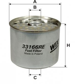 Фильтрующий элемент топливного фильтра WIX FILTERS 33166RE (фото 1)