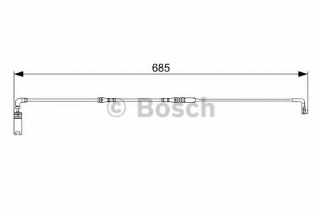 Гальмівні аксесуари (Датчик зносу колодки) BOSCH 1987473003 (фото 1)