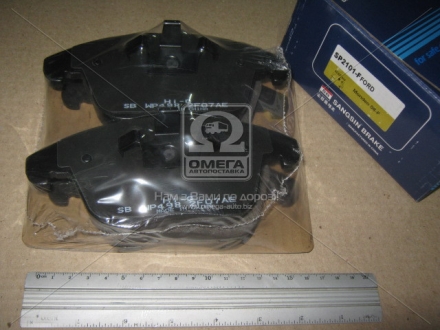 Тормозные колодки дисковые передние BRAKE Hi-Q (SANGSIN) SP2101-F (фото 1)