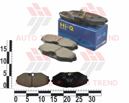 Комплект гальмівних колодок з 4 шт. дисків Hi-Q (SANGSIN) SP1600 (фото 1)