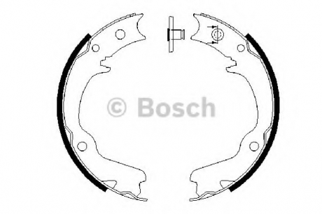 Тормозные колодки Subaru Forester -07 BOSCH 0986487681 (фото 1)
