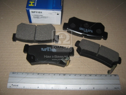 Тормозные колодки дисковые задние BRAKE Hi-Q (SANGSIN) SP1151 (фото 1)