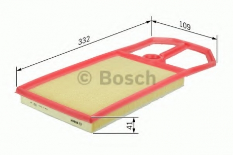 Фильтр воздушный HONDA Jazz 1,2i 02- BOSCH 1987429191 (фото 1)