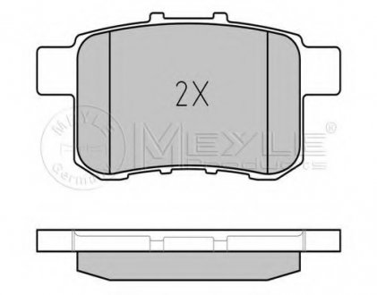 Тормозные колодки дисковые MEYLE 025 244 3514/W (фото 1)