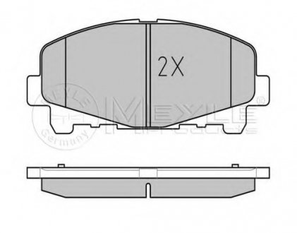 Тормозные колодки дисковые MEYLE 025 247 6616 (фото 1)