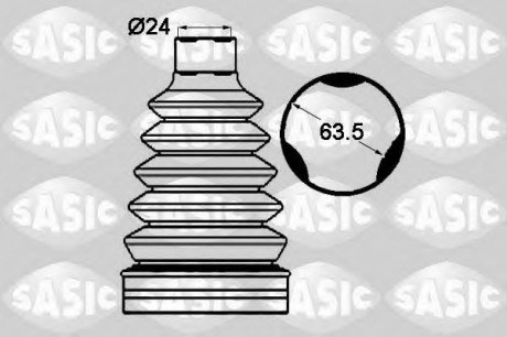 Ремонтний комплект пильника шруса з елементами монтажу SASIC 1904007 (фото 1)
