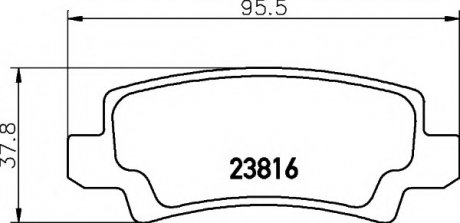 Тормозные колодки дисковые TEXTAR 2381601 (фото 1)