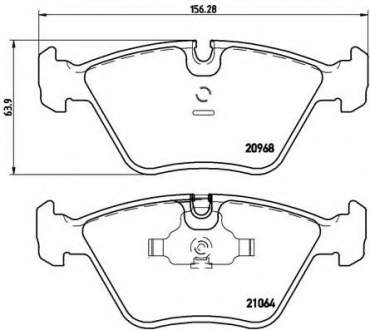 Гальмівні колодки дискові P06 012 BREMBO P06012 (фото 1)