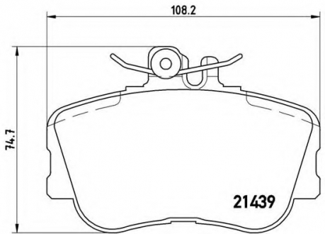 Гальмівні колодки дискові P06 017 BREMBO P06017 (фото 1)