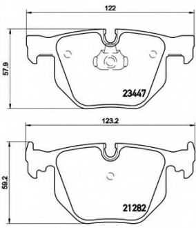 Тормозные колодки дисковые BREMBO P06029 (фото 1)