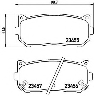 Тормозные колодки дисковые BREMBO P30008 (фото 1)