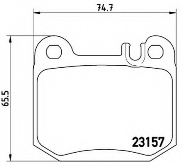 Гальмівні колодки дискові P50 043 BREMBO P50043 (фото 1)