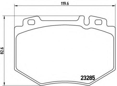 Гальмівні колодки дискові P50 048 BREMBO P50048 (фото 1)