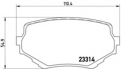 Гальмівні колодки дискові P79 009 BREMBO P79009 (фото 1)