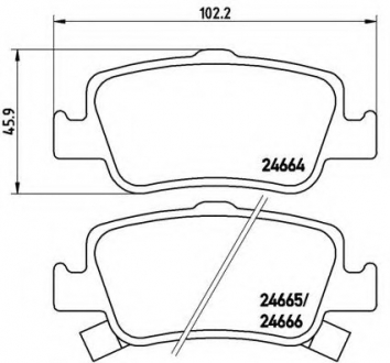 Гальмівні колодки дискові P83 080 BREMBO P83080 (фото 1)