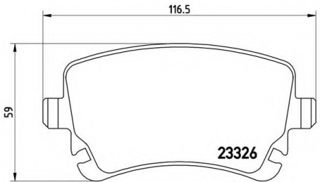 Тормозные колодки дисковые BREMBO P85076 (фото 1)