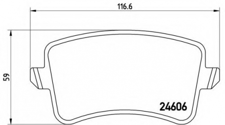 Гальмівні колодки дискові P85 099 BREMBO P85099 (фото 1)