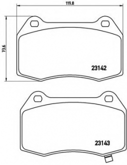 Гальмівні колодки дискові P56 047 BREMBO P56047 (фото 1)