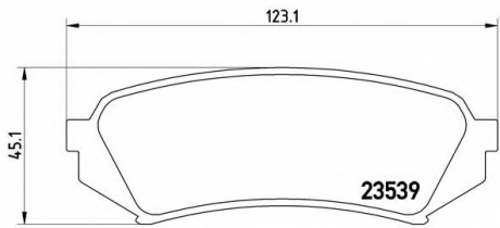 Тормозные колодки дисковые BREMBO P83049 (фото 1)