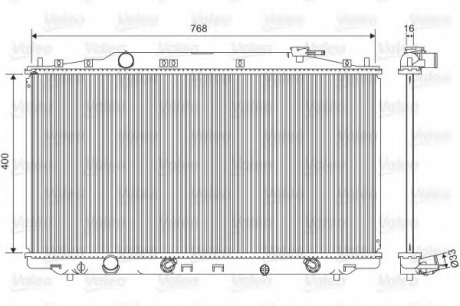 Радиатор системы охлаждения Valeo 701551 (фото 1)