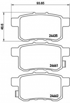 Гальмівні колодки дискові P28 072 BREMBO P28072 (фото 1)