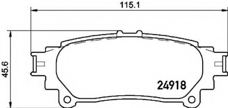 Гальмівні колодки дискові P83 152 BREMBO P83152 (фото 1)