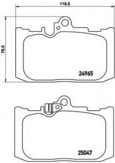 Гальмівні колодки дискові P83 131 BREMBO P83131 (фото 1)