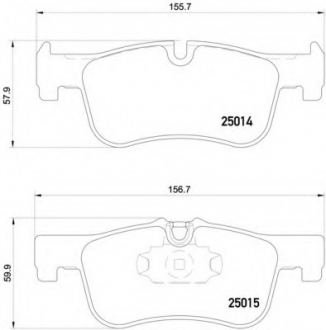 Гальмівні колодки дискові P06 078 BREMBO P06078 (фото 1)