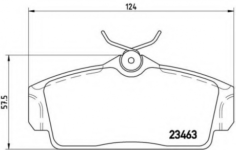 Тормозные колодки дисковые BREMBO P56036 (фото 1)