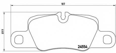 Тормозные колодки дисковые BREMBO P65020 (фото 1)