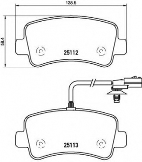 Тормозные колодки дисковые BREMBO P68063 (фото 1)