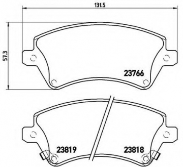 Гальмівні колодки дискові P83 064 BREMBO P83064 (фото 1)