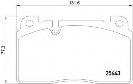 Тормозные колодки дисковые BREMBO P85122 (фото 1)