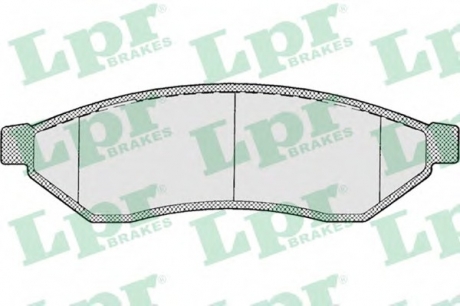 Комплект гальмівних колодок з 4 шт. дисків LPR 05P1198 (фото 1)