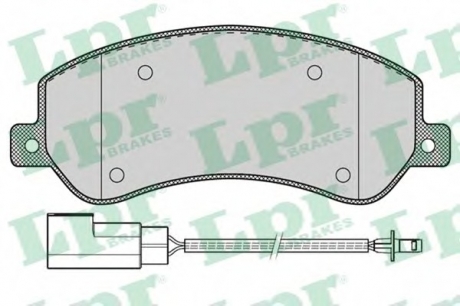 Комплект гальмівних колодок з 4 шт. дисків LPR 05P1260 (фото 1)