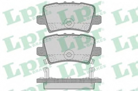 Комплект гальмівних колодок з 4 шт. дисків LPR 05P1273 (фото 1)