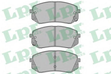 Комплект гальмівних колодок з 4 шт. дисків LPR 05P1415 (фото 1)