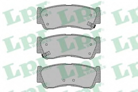 Комплект гальмівних колодок з 4 шт. дисків LPR 05P1417 (фото 1)