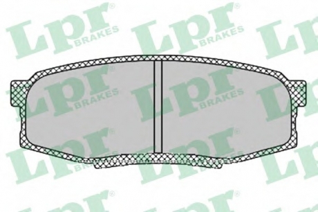 Комплект гальмівних колодок з 4 шт. дисків LPR 05P1419 (фото 1)