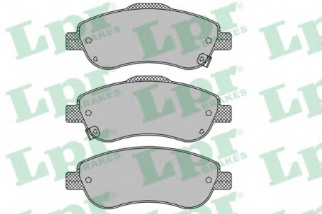 Комплект гальмівних колодок з 4 шт. дисків LPR 05P1456 (фото 1)