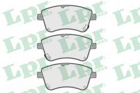 Комплект гальмівних колодок з 4 шт. дисків LPR 05P1623 (фото 1)