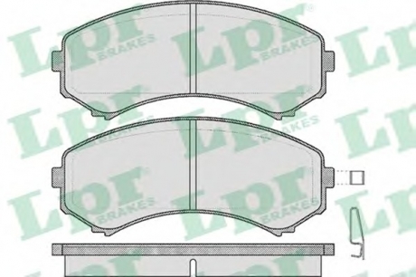 Комплект гальмівних колодок з 4 шт. дисків LPR 05P569 (фото 1)